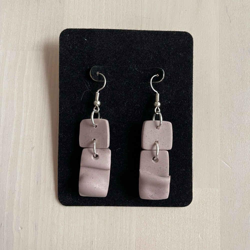 Handmade clay earrings